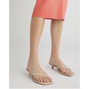 NWOB OPEN EDIT Womens Tori Kitten Heel Sandal In Tan Cream Shoes Sz 7 Sexy